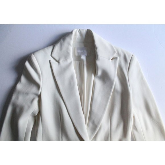 Cushnie et Ochs Woven Soft White Blazer Size 2 - Picture 4 of 9